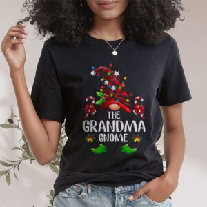 The Grandma Gnome Buffalo Plaid Matching Family Christmas Pajama T Shirt 1