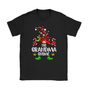 The Grandma Gnome Buffalo Plaid Matching Family Christmas Pajama T-Shirt