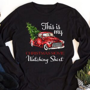 This Is My Christmas Movie Watching with Vintage Truck Longsleeve Tee 1 1