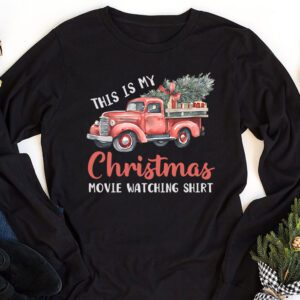 This Is My Christmas Movie Watching with Vintage Truck Longsleeve Tee 1 2