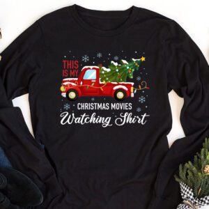 This Is My Christmas Movie Watching with Vintage Truck Longsleeve Tee 1 4