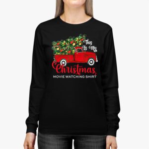 This Is My Christmas Movie Watching with Vintage Truck Longsleeve Tee 2 3