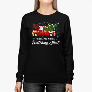 This Is My Christmas Movie Watching with Vintage Truck Longsleeve Tee 2 4