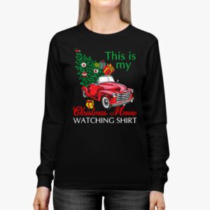 This Is My Christmas Movie Watching with Vintage Truck Longsleeve Tee 2 5