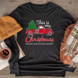 This Is My Christmas Movie Watching with Vintage Truck Longsleeve Tee