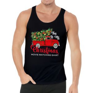 This Is My Christmas Movie Watching with Vintage Truck Tank Top 3 3