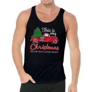 This Is My Christmas Movie Watching with Vintage Truck Tank Top 3
