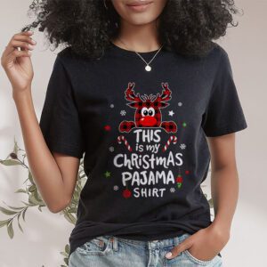 This Is My Christmas Pajama Shirt Funny Christmas Reindeer T Shirt 1 2