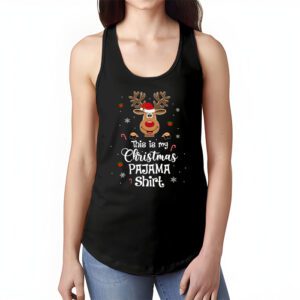 This Is My Christmas Pajama Shirt Funny Christmas Reindeer Tank Top 1 3