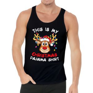 This Is My Christmas Pajama Shirt Funny Christmas Reindeer Tank Top 3 1