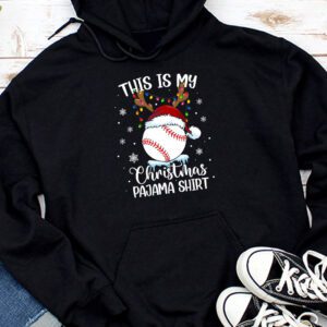 This Is My Christmas Shirt Baseball Xmas Sports Boys Men Hoodie