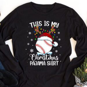 This Is My Christmas Shirt Baseball Xmas Sports Boys Men Longsleeve Tee 1 2
