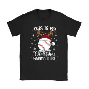 This Is My Christmas Shirt Baseball Xmas Sports Boys Men T-Shirt