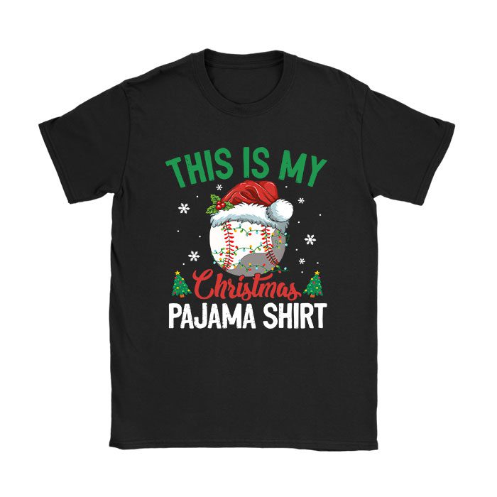 This Is My Christmas Shirt Baseball Xmas Sports Boys Men T-Shirt