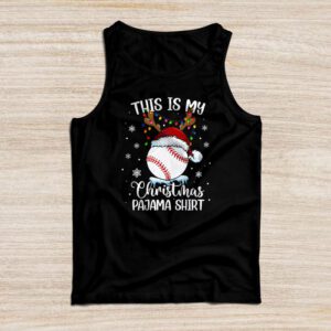 This Is My Christmas Shirt Baseball Xmas Sports Boys Men Tank Top