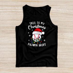 This Is My Christmas Shirt Baseball Xmas Sports Boys Men Tank Top
