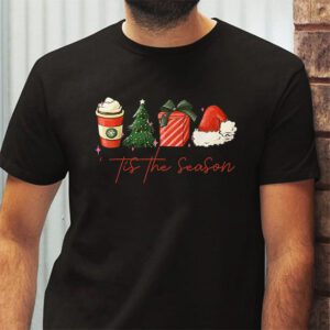 Tis The Season Christmas Coffee Lover Santa Claus Xmas Gifts T Shirt 2 3