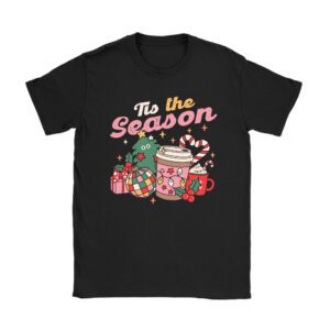 Tis The Season Christmas Coffee Lover Santa Claus Xmas Gifts T-Shirt