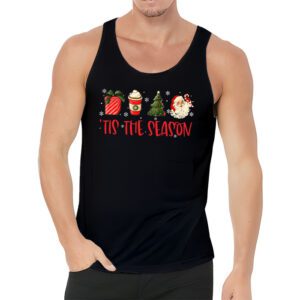 Tis The Season Christmas Coffee Lover Santa Claus Xmas Gifts Tank Top 3 2