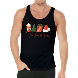 Tis The Season Christmas Coffee Lover Santa Claus Xmas Gifts Tank Top 3 3