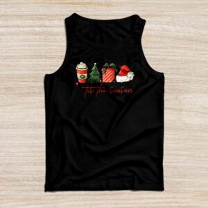 Tis The Season Christmas Coffee Lover Santa Claus Xmas Gifts Tank Top