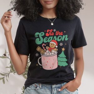 Tis The Season Christmas Hot Cocoa Gingerbread Cookie Pajama T Shirt 1 1