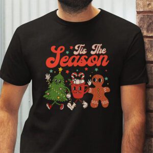 Tis The Season Christmas Hot Cocoa Gingerbread Cookie Pajama T Shirt 2 2