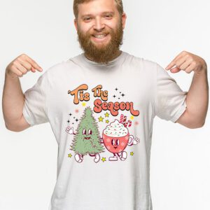 Tis The Season Christmas Hot Cocoa Gingerbread Cookie Pajama T Shirt 2 3