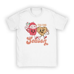 Tis The Season Christmas Hot Cocoa Gingerbread Cookie Pajama T-Shirt