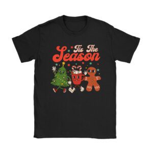 Tis The Season Christmas Hot Cocoa Gingerbread Cookie Pajama T-Shirt