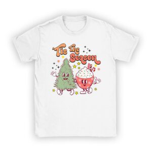 Tis The Season Christmas Hot Cocoa Gingerbread Cookie Pajama T-Shirt