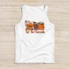 Tis The Season Pumpkin Leaf Latte Fall Thanksgiving Football Tank Top