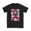 Tough Boys Wear Pink Cool Pink Breast Cancer Awareness Kids T-Shirt