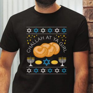 Ugly Hanukkah Challah At Ya Girl Chanukah Jewish Kids Women T Shirt 2 3