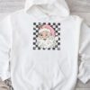 Vintage Retro Pink Santa Claus Pink Christmas Design Hoodie