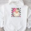 Vintage Retro Pink Santa Claus Pink Christmas Design Hoodie