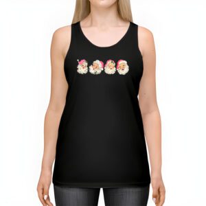 Vintage Retro Pink Santa Claus Pink Christmas Design Tank Top 2 1
