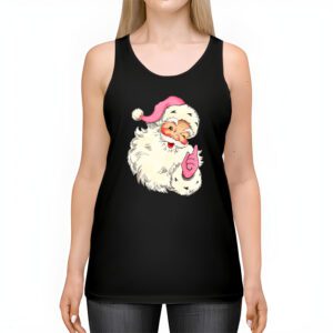 Vintage Retro Pink Santa Claus Pink Christmas Design Tank Top 2 4