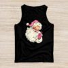 Vintage Retro Pink Santa Claus Pink Christmas Design Tank Top