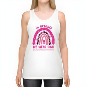 We Wear Pink Rainbow Breast Cancer Awareness Girls Womens Tank Top 2 1