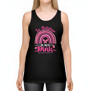 We Wear Pink Rainbow Breast Cancer Awareness Girls Womens Tank Top 2 4