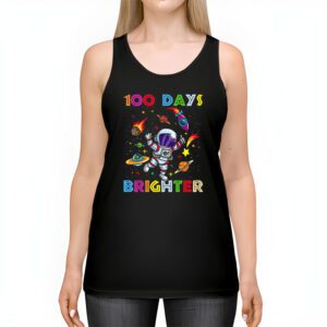 100 Days Brighter 100th Day of School Astronaut Space Tank Top 2