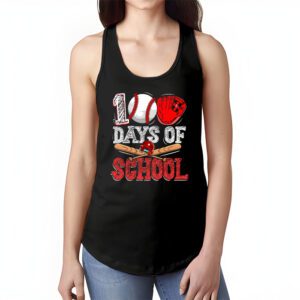 100 Days Of School Baseball 100th Day Kids Boys Tank Top 1 2