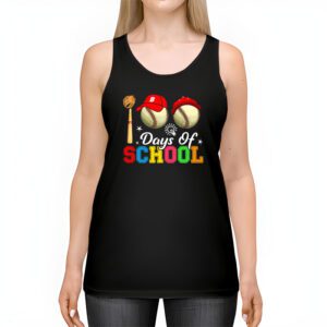 100 Days Of School Baseball 100th Day Kids Boys Tank Top 2 3