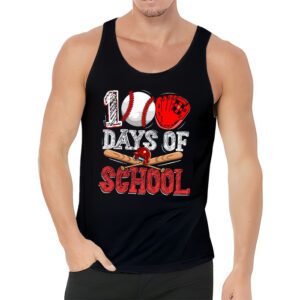 100 Days Of School Baseball 100th Day Kids Boys Tank Top 3 2