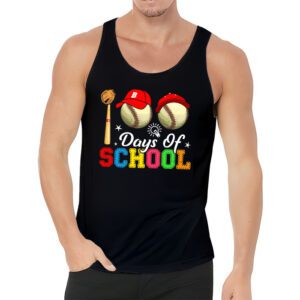 100 Days Of School Baseball 100th Day Kids Boys Tank Top 3 3