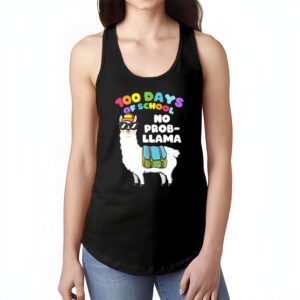 100 Days Of School No Prob llama Llama Teacher And Student Tank Top 1 4