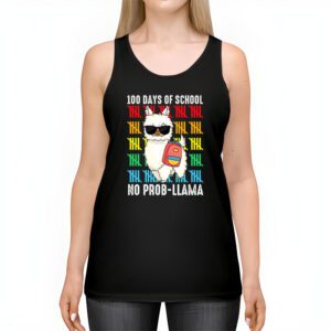 100 Days Of School No Prob llama Llama Teacher And Student Tank Top 2 1