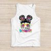 100 Days Smarter Girls Messy Bun Hair 100th Day Of School Tank Top