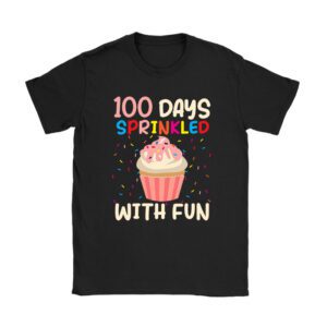 100 Days Sprinkled With Fun Cupcake 100th Day Of School Girl T-Shirt